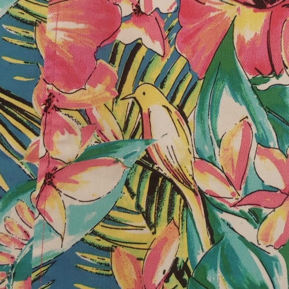 LOFT Ann Taylor Tropical Floral  Pencil Skirt.  00 petite. 🌺 - Picture 5 of 13
